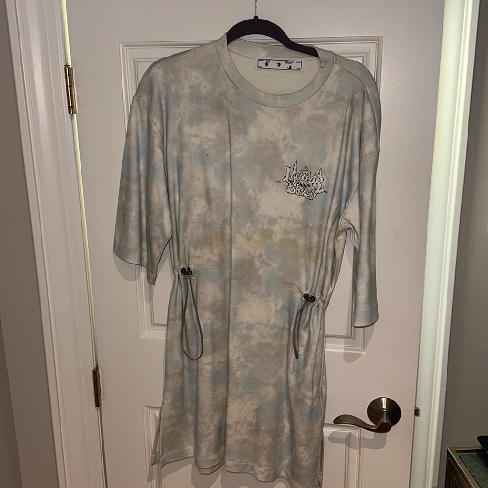 Off white meteor shower sweatshirt dress - large NWOT runs small